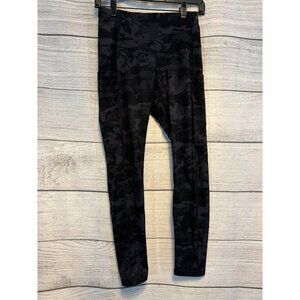 High-Rise Leggings Camouflage Pattern with Pockets Size L